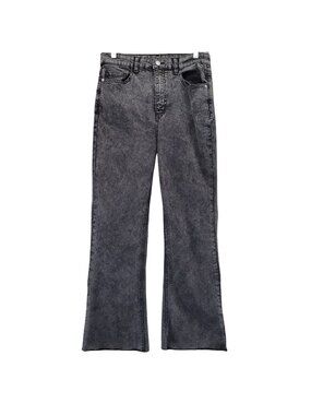 Shein Jeans Womens Size 30 Gray Wide Leg High Waist Stretch Cotton Blend